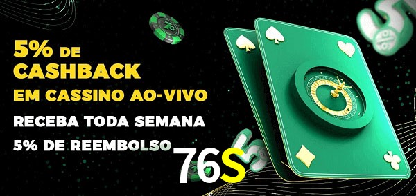 Promoções do cassino ao Vivo 76S